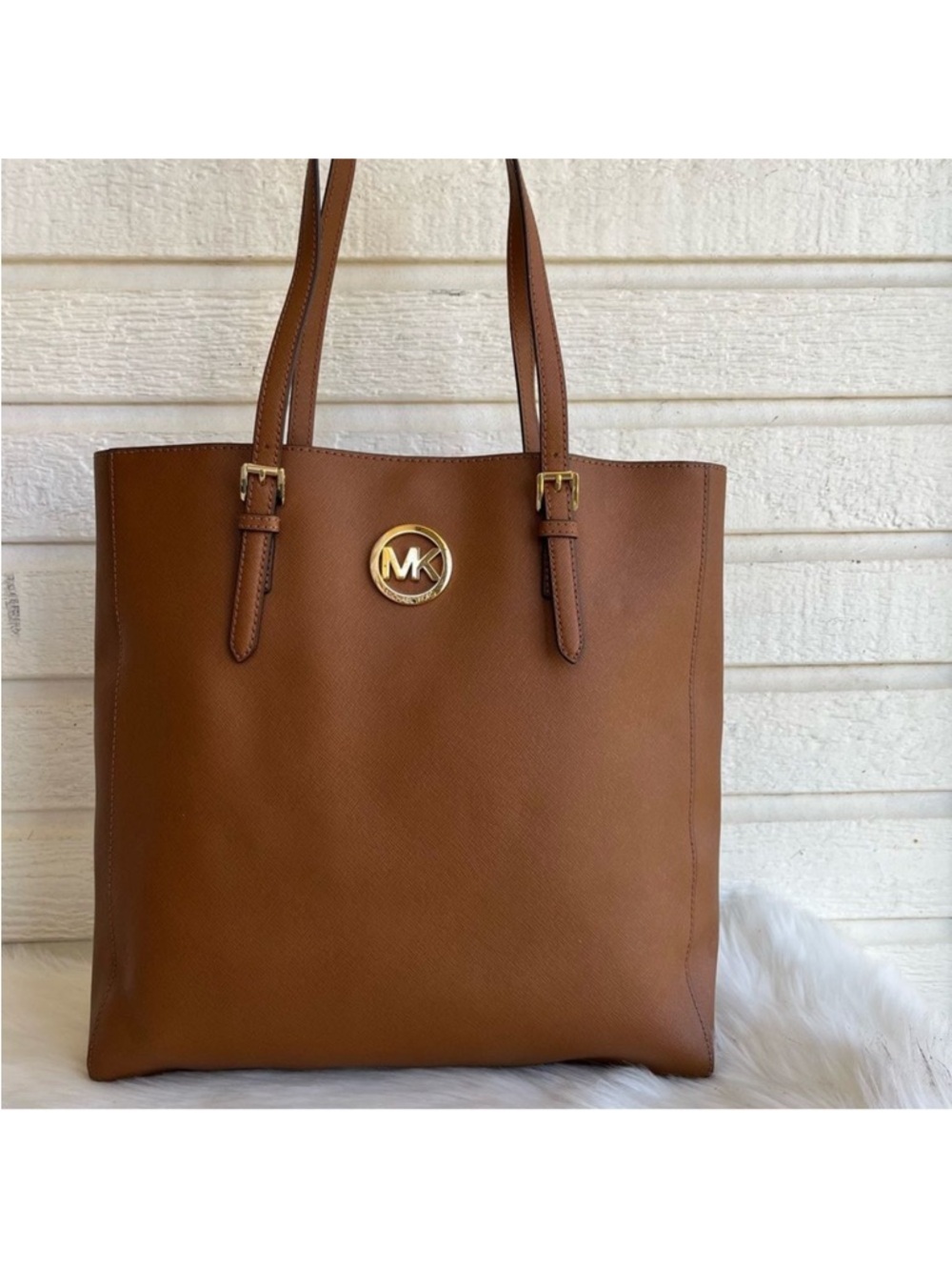 MICHAEL KORS Acorn Jet Set North South Laptop Work Tote Selma Raven - Picture 6 of 12